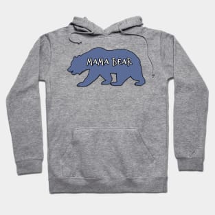 Mama Bear in Charge Blue design Hoodie